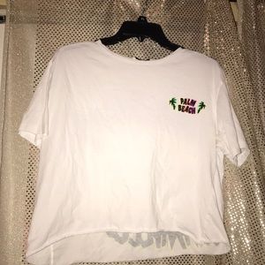 Zara trafaluc crop top shirt